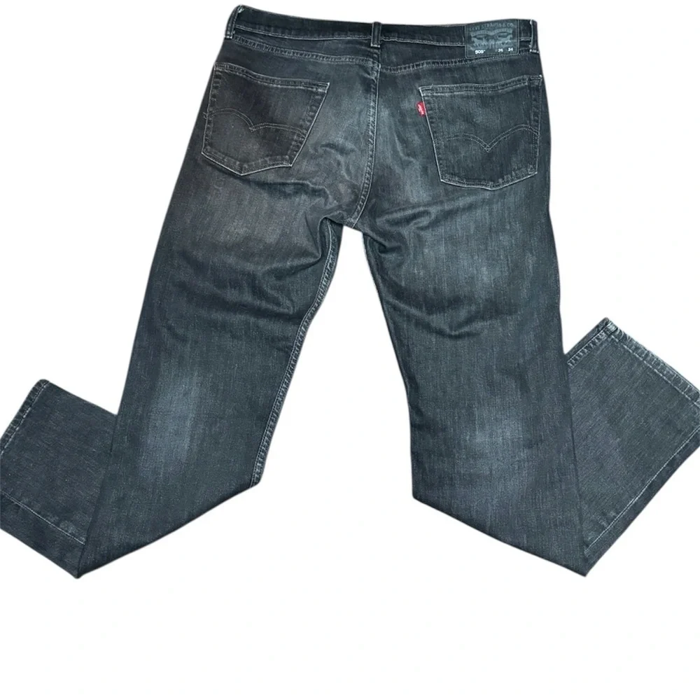 Levi’s 505 Regular Fit Black Jeans Straight Leg Denim‎ Size 36x34
